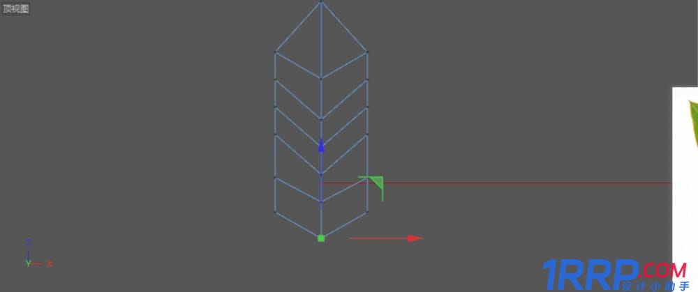 C4D設(shè)計實例教程：C4D畫一片綠色葉子的方法